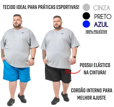 Imagem de Bermuda Estampada Plus Size Praia Verão Esporte Lisa