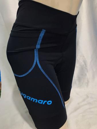 Imagem de Bermuda feminina emana para ciclismo gugamaro preto/azul