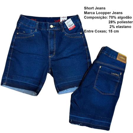 Bermudas looper feminina cheap