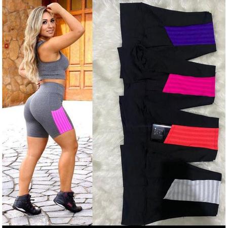 LEGGING ACADEMIA SUPLEX BOLSO LATERAL COM TULE