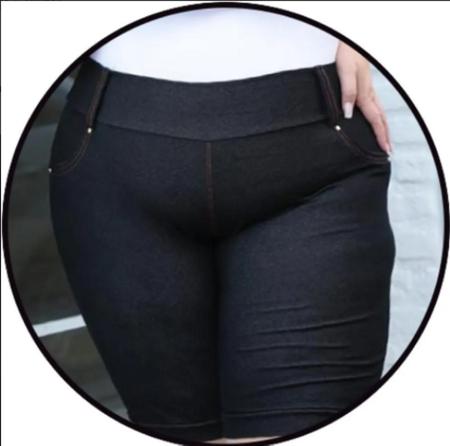 Bermuda Imita Jeans Gestante Gr vida Roupa Confort vel Ver o