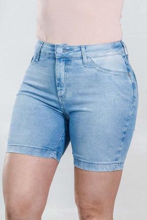 Bermuda Jeans Alta D lav Feminina Stretch Anticorpus Anticorpus