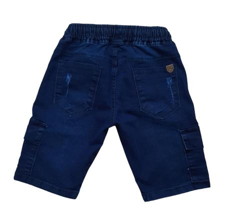 Bermuda jeans com bolso lateral sale