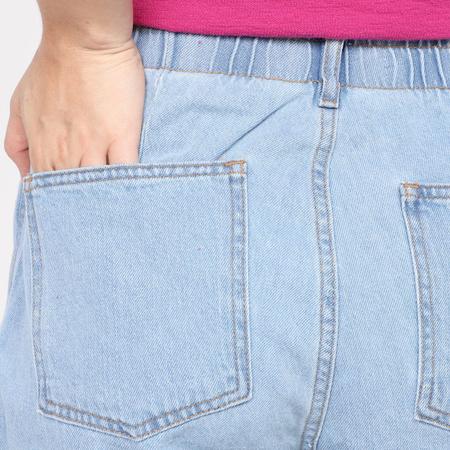 Imagem de Bermuda Jeans Hering Cintura Alta Elástico Feminina