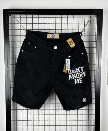 Bermuda jeans best sale bordada