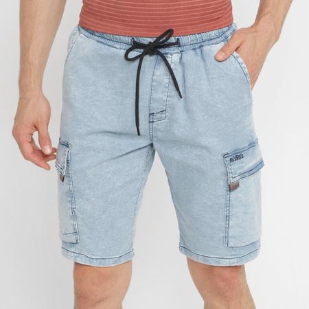 Bermuda jeans com store elastico masculina