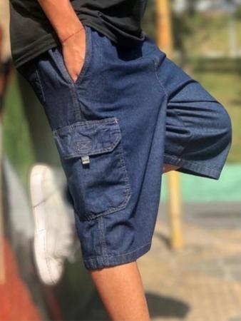 Bermuda jeans cheap masculina cargo