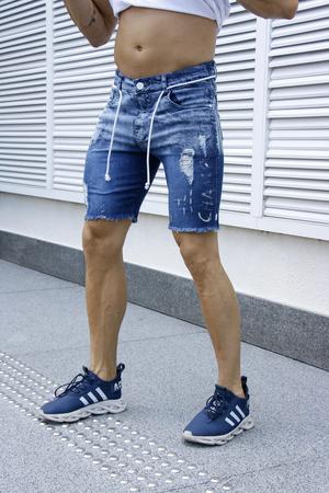 Bermuda jeans masculina curta 2025