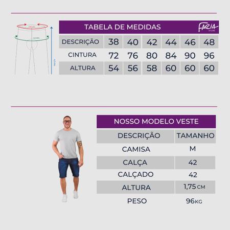 Imagem de Bermuda masculina - jeans lisa - escuro