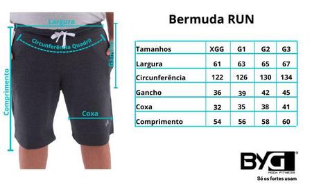 Imagem de Bermuda Moletinho Plus Size BYG Run