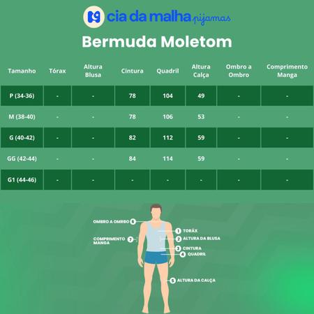 Imagem de Bermuda Moletom Masculino Adulto Básica