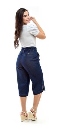 Bermuda jeans pantacourt sales