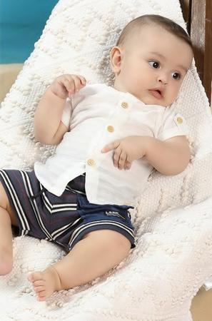 Bermuda / Shorts Bebê Menino Moletinho Verão Lessa Kids 8701 Imagem de Bermuda / Shorts Bebê Menino Moletinho Verão Lessa Kids 8701