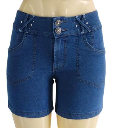 Imagem de Bermuda Shorts Jeans com Elastano Plus Size 8417 - Eruptionjeans