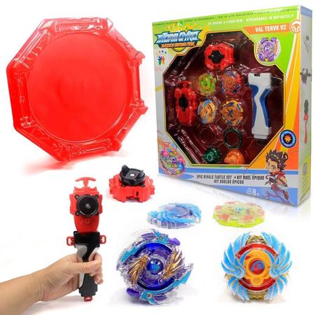 Beyblade Arena Epic Gyro + 4 BeyBlade + 2 Lançadores - Tornado Gyro - Pião  de Batalha e Acessórios - Magazine Luiza