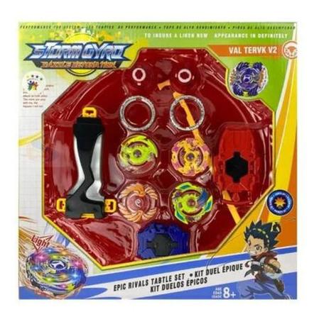 Beyblade Arena Epic Gyro + 4 BeyBlade + 2 Lançadores - Tornado Gyro - Pião  de Batalha e Acessórios - Magazine Luiza