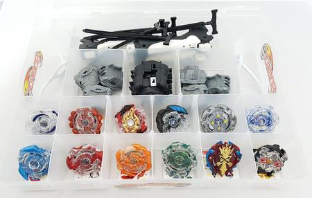 Kit 3 Beyblade Burst Slingshock Elemento X Hasbro + Lançador C/ Suporte  Grip - Tornado Gyro - Pião de Batalha - Magazine Luiza