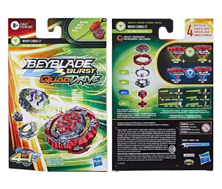 Jogo - Piao BeyBlade - Wrath Cobra - Azul HASBRO - Pião de Batalha e  Acessórios - Magazine Luiza