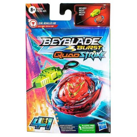 Beyblade Burst Quadstrike Zeal Achilles A8 - Hasbro - Pião de