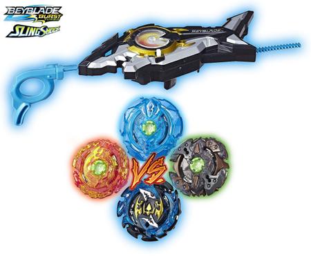 Pião de Batalha - Beyblade Burst Slingshock - Multipack Element-X - Hasbro  - Bumerang Brinquedos