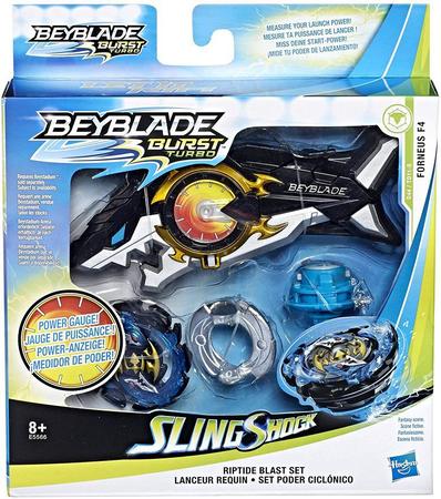 Beyblade Burst Slingshock Lançador Ataque Preciso + Kit Elemento X Hasbro -  Tornado Gyro - Pião de Batalha - Magazine Luiza