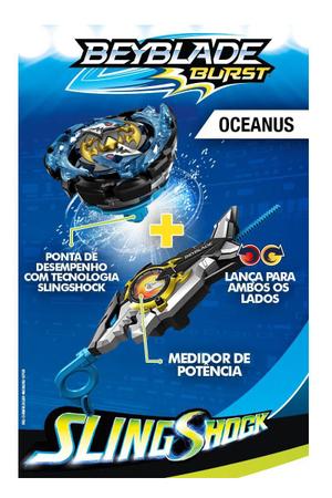 Beyblade Burst Turbo - Com Lançador Oceanus - Hasbro E5566 - Pião de  Batalha e Acessórios - Magazine Luiza