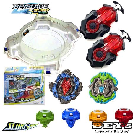 Lançador de Beyblade Corda DB - Flame - Pião de Batalha e