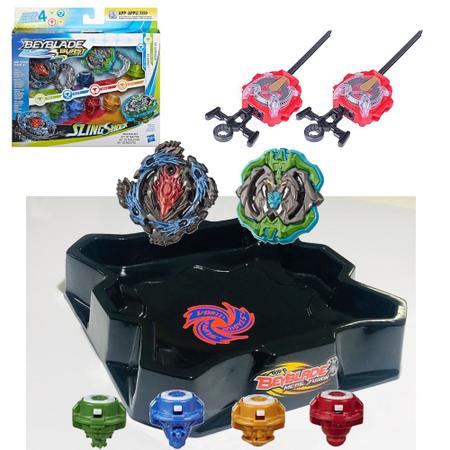 Pião de Batalha - Beyblade Burst Slingshock - Multipack Element-X - Hasbro  - Bumerang Brinquedos