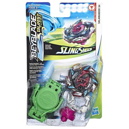 Beyblade Burst Turbo SlingShock Salamander S4 Hasbro E4603 - Pião de  Batalha e Acessórios - Magazine Luiza