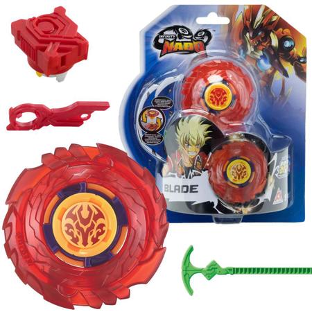 Beyblade C/ Lançador Peão Batalha Infinity Nado Pião Rápido