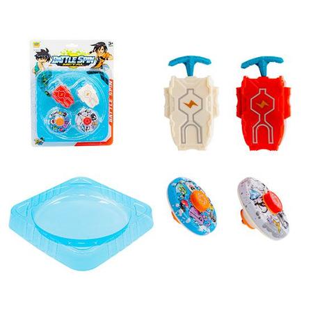 Beyblade Kit Arena + Lançadores E Peões Brinquedo Crianças