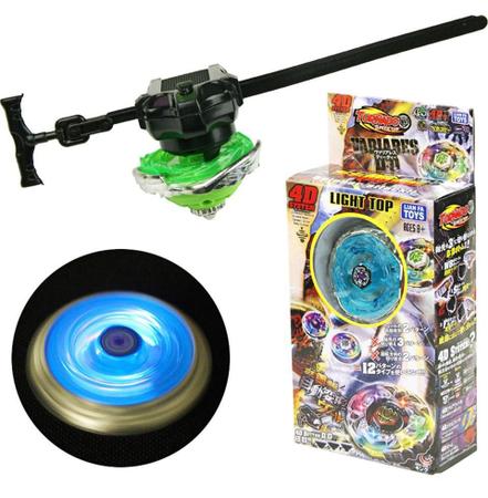 BRINQUEDO - Lote de 3 peões Beyblade com lançadores. Ma