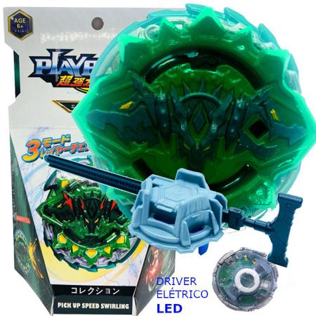 Beyblade  Burst Turbo Hazard Kerbeus com Lançador Rotação Dupla LR