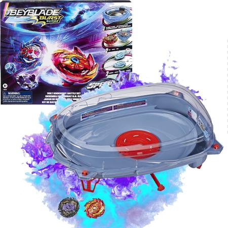 lançador kit completo de batalha alto impacto beyblade burst surge