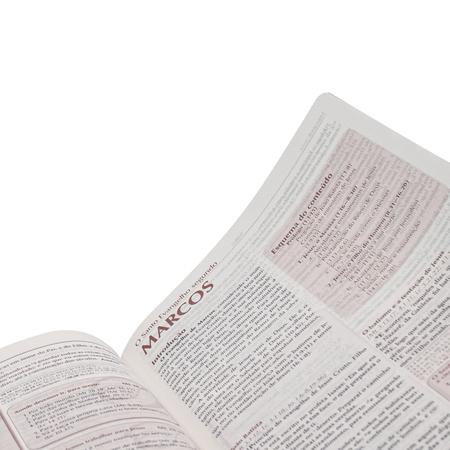Imagem de Bíblia de Estudo do Pregador Media com zíper Almeida Revista e Corrigida Versão ARC Palavras de Jesus em vermelho PJV