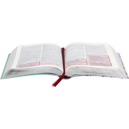 Imagem de Bíblia Do Pregadora, A - 6 RC - Capa sintético Flores Verde/Vermelha