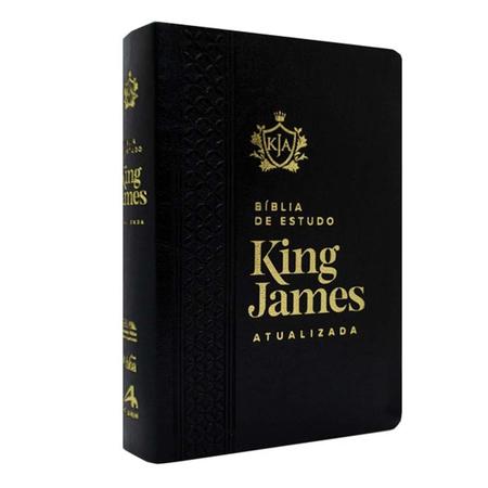 Imagem de Bíblia Estudo King James Atualizada KJA Letra Grande Preta - ART GOSPEL