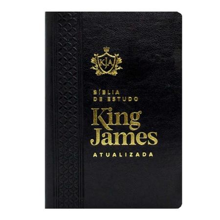 Imagem de Bíblia Estudo King James Atualizada KJA Letra Grande Preta - ART GOSPEL