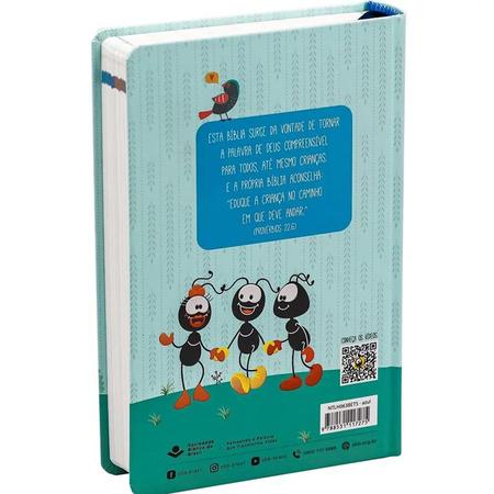 Imagem de Bíblia Explicada Para Crianças  Smilinguido NTLH  Capa Dura Azul
