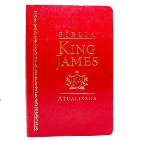 Imagem de Bíblia King James Atualizada Slim Luxo Vermelha - ART GOSPEL