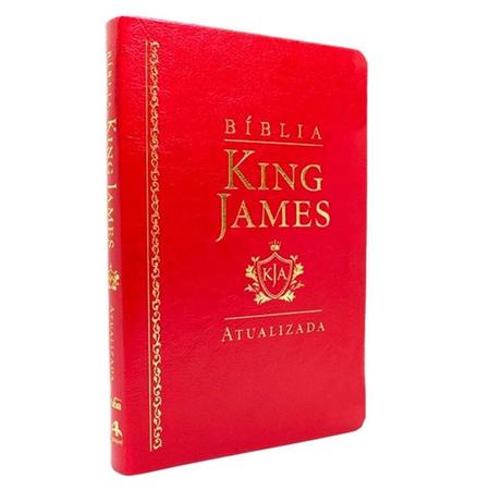 Imagem de Bíblia King James Atualizada Slim Luxo Vermelha - ART GOSPEL