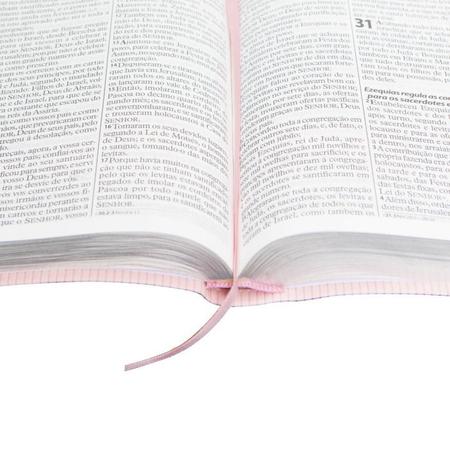 Imagem de Biblia Letra Gigante Ra Luxo Rosa Claro 