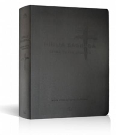 Imagem de Biblia Nvi Letra Extra Gigante - Capa Em Pu Preto - EDITORA VIDA