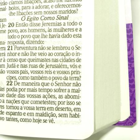 Imagem de Bíblia sagrada cristã letra gigante laminada lilas sc kt