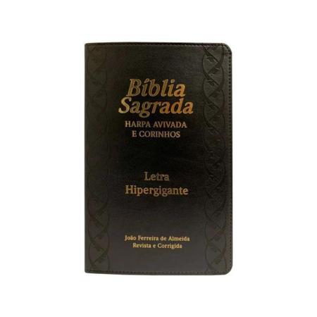 Bíblia Sagrada - Letra Hiper Gigante - Harpa E Corinhos - Luxo