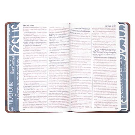 Imagem de Bíblia Sagrada King James Holy Bible  King James Fiel 1611  Capa Soft Touch  Marrom - BV BOOKS