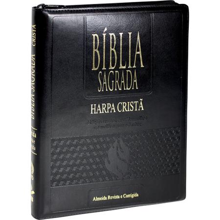 Bíblia Com Zíper Letra Hipergigante Preta - Versão Corrigida - Bíblia -  Magazine Luiza