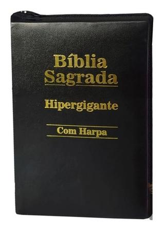 Bíblia Com Zíper Letra Hipergigante Preta - Versão Corrigida - Bíblia -  Magazine Luiza