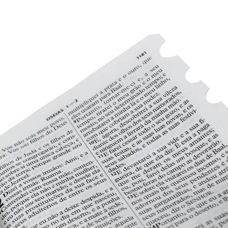 Imagem de Bíblia sagrada letra grande com índice digital e zíper: almeida revista e corrigida (arc)