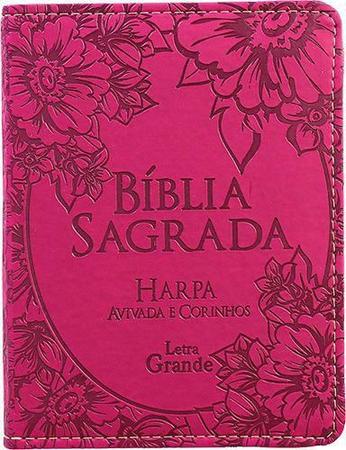 Bíblia Sagrada Mover De Deus Harpa Avivada E Corinhos Luxo Pink